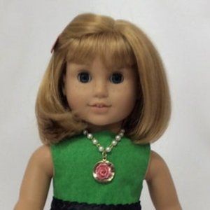 Holiday dress for dolls like American Girl dolls and other 18 in dolls